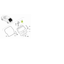 BISAGRA IZQDER DE PORTON TRASERO -ORIGINAL-
