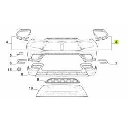PARAGOLPE DELT. SUPERIOR CSENSOR -ORIGINAL-