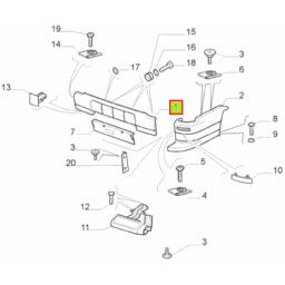 PARAGOLPE TRAS. CENTRAL PRIMER -ORIGINAL-