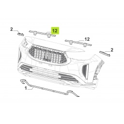 GUIA DER. PARAGOLPE DELT. (CENTRAL) -ORIGINAL-