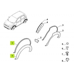 FENDER GUARDABARRO DELT. IZQ. -ORIGINAL-