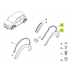 FENDER GUARDABARRO TRAS. IZQ. -ORIGINAL-