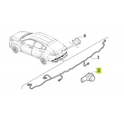 SENSOR ESTACIONAMINETO PARAGOLPE TRAS. -ORIGINAL-