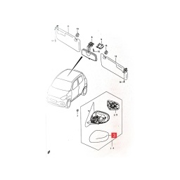 TAPA ESPEJO EXT. DER. -ORIGINAL-