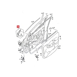 TRAPEZIO PUERTA IZQ. -ORIGINAL-