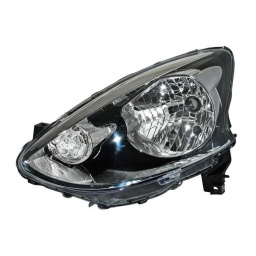 SEMIOPTICA IZQ. FONDO NEGRO ARO CROMAD (H4) M/MANUAL -TYC-