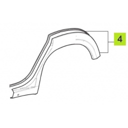 FENDER GUARDABARRO TRAS. IZQ. -ORIGINAL-
