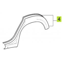 FENDER GUARDABARRO TRAS. DER. -ORIGINAL-
