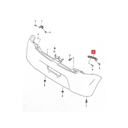 GUIA DER. PARAGOLPE TRAS. -ORIGINAL-
