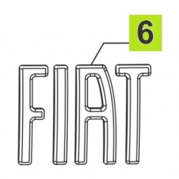 SIGLA FIAT PORTON TRASERO -ORIGINAL-