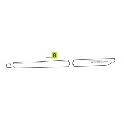 CALCO PUERTA DELT. IZQ. INFERIOR -ORIGINAL-