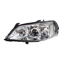 SEMIOPTICA IZQ. FONDO CROMADO M/ELECTRICO (H1/H7) -TYC-