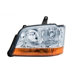 SEMIOPTICA IZQ. FONDO CROMADO SEALERO AMBAR (H1/H7) -TYC-