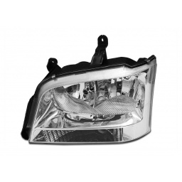 SEMIOPTICA IZQ. FONDO CROMADO SEALERO CRISTAL (H1/H7) -TYC-