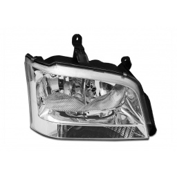 SEMIOPTICA DER. FONDO CROMADO SEALERO CRISTAL (H1/H7) -TYC-