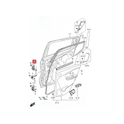 BISAGRA PUERTA TRAS. IZQ. SUP./INF. -ORIGINAL-
