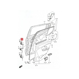 BISAGRA PUERTA TRAS. DER. SUP./INF. -ORIGINAL-