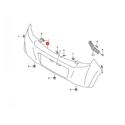 PARAGOLPE TRAS. NEGRO LISO -ORIGINAL-
