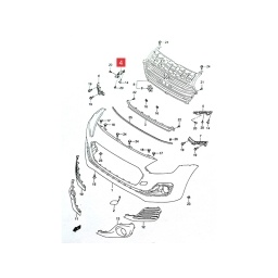 GUIA DER. PARAGOLPE DELT. -ORIGINAL-
