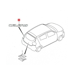 SIGLA CELERIO PORTON TRASERO -ORIGINAL-