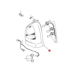 FARO TRASERO IZQ. AMBAR -ORIGINAL-