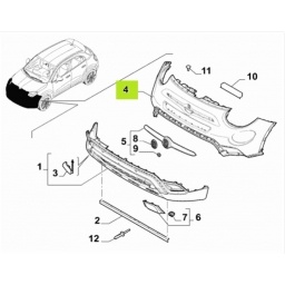PARAGOLPE DELT. SUPERIOR CPRIMER -ORIGINAL-