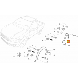 FENDER GUARDABARRO TRAS. IZQ. -ORIGINAL-