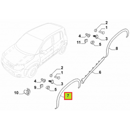 FENDER GUARDABARRO DELT. DER. -ORIGINAL-