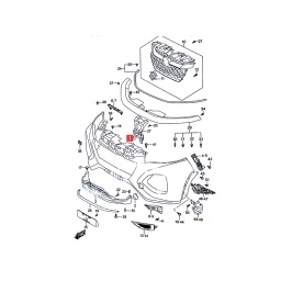 PARAGOLPE DELT. NEGRO LISO -ORIGINAL-