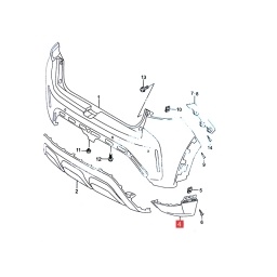 CANTONERA PARAGOLPE DELT. IZQ. -ORIGINAL-