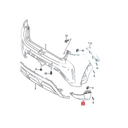 CANTONERA PARAGOLPE DELT. DER. -ORIGINAL-