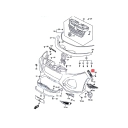 GUIA PARAGOLPE DELT. DER. -ORIGINAL-