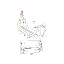 GUIA PARAGOLPE TRAS. IZQ. -ORIGINAL-