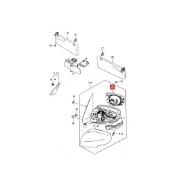 VIDRIO ESPEJO EXT. DER. -ORIGINAL-