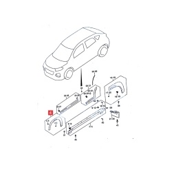 FENDER GUARDABARRO DELT. IZQ. -ORIGINAL-
