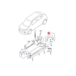 FENDER GUARDABARRO TRAS. IZQ. -ORIGINAL-