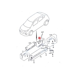 FENDER PUERTA TRAS. IZQ. -ORIGINAL-