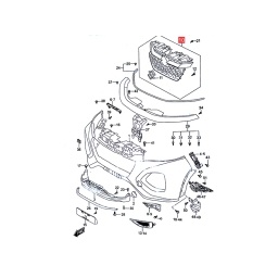 CARETA C/MOLDURA CROMADA C/INSIGNIA -ORIGINAL-