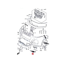 MOLDURA INFERIOR CAMINERO IZQ. -ORIGINAL-