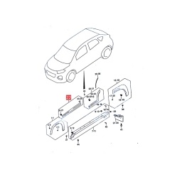 MOLDURA PUERTA DELT. DER. -ORIGINAL-