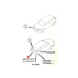 SIGLA GRAND VITARA PORTON TRAS. -ORIGINAL-