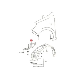 DEFLECTOR DER. PARAGOLPE DELT. -ORIGINAL-