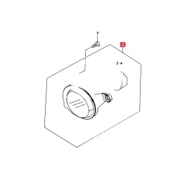 FARO CAMINERO IZQ. LED C/PORTALAMPARA -ORIGINAL-
