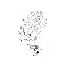 CALCO PUERTA DELT. DER. (PARTE DELT.) -ORIGINAL-