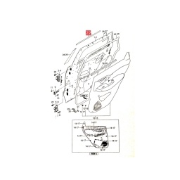 CALCO PUERTA DELT. DER. (PARTE CENTRAL) -ORIGINAL-