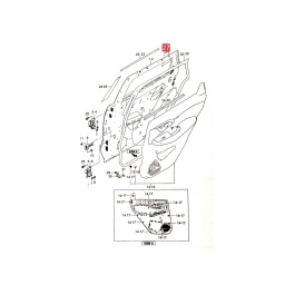CALCO PUERTA DELT. IZQ. (PARTE TRAS.) -ORIGINAL-
