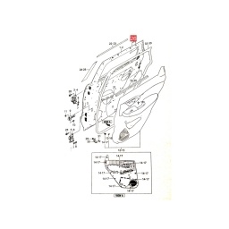 CALCO PUERTA DELT. DER. (PARTE TRAS.) -ORIGINAL-