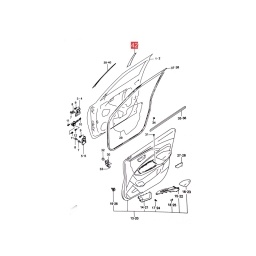CALCO PUERTA DELT. IZQ. (PARTE TRAS.) -ORIGINAL-