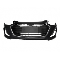 PARAGOLPE DELT. NEGRO LISO C/REJILLA C/MOLD. SUP. CROMADA C/MOLD. INF. CROMADA