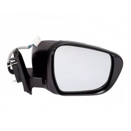 ESPEJO EXT. DER. ELECTRICO C/SEAL NEGRO LISO RETRACTIL -TYC-